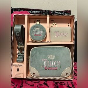 Juicy Couture Gray and Cream Camera Accessory Set